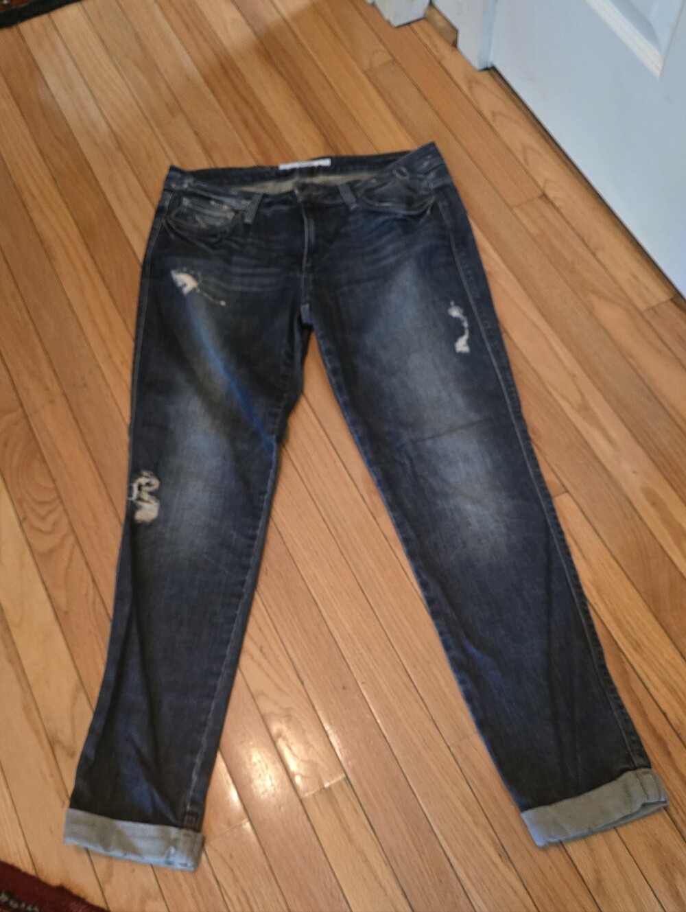 VINTAGE JOE'S JEANS Women's Dark Blue Distressed Jeans